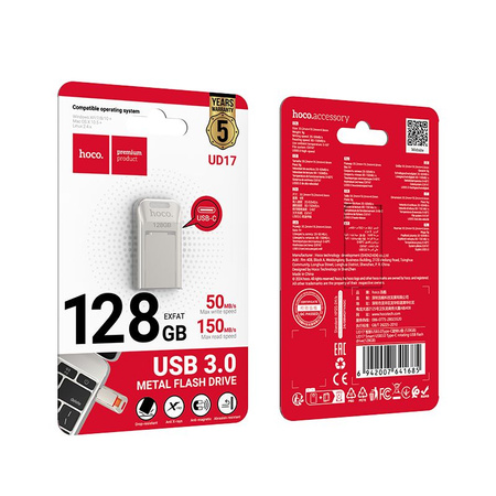 HOCO pendrive USB C UD17 128GB