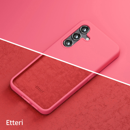 Nakładka Etteri Silicone Case do Samsung Galaxy S25 malinowa