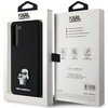 Oryginalne Etui KARL LAGERFELD hardcase Silicone Karl&Choupette Metal Pin KLHCS24MSMHKCNPK do Samsung Galaxy S24 Plus czarny