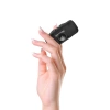 Mini powerbank Wozinsky WF16-YLS 5000mAh 15W Lightning z wbudowanym kablem USB-C i ładowarką do Apple Watch - czarny