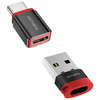 Adapter 4smarts Data Blocker USB-C do    USB-A/USB-C czarny 2szt