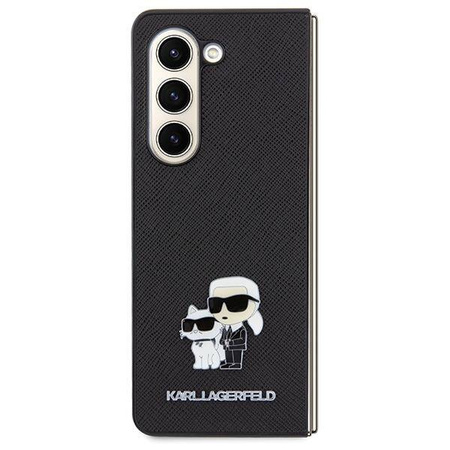 Oryginalne Etui KARL LAGERFELD Hardcase KLHCZFD5SAKCNPK do Samsung Fold 5 (Saffiano K&C PIN / czarny)