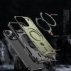 Hybrid Armor Trendige Hülle mit MagSafe für iPhone 16 Pro – Grün
