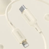 Dudao L7SE 3in1 Kabel USB-C - USB-C / Lightning / Micro USB 66W 1,2m - Beige