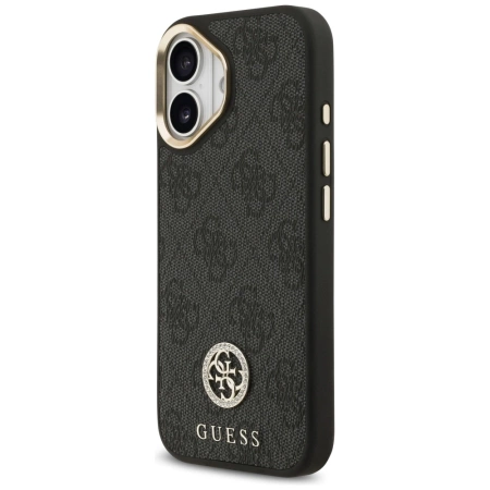Etui Guess 4G Strass Logo MagSafe na iPhone 17 - czarne