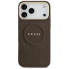 Guess Peony Hot Stamp MagSafe Case for iPhone 17 Pro Max - Brown