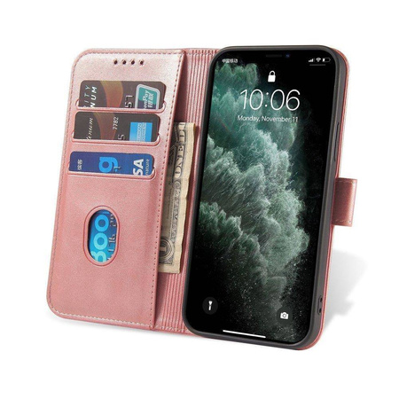 Magnet Case Elegant Case Cover Flip Cover Xiaomi Poco X4 NFC 5G Pink