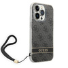 Original Case IPHONE 14 PRO Guess Hardcase 4G Print Strap (GUOHCP14LH4STK) black