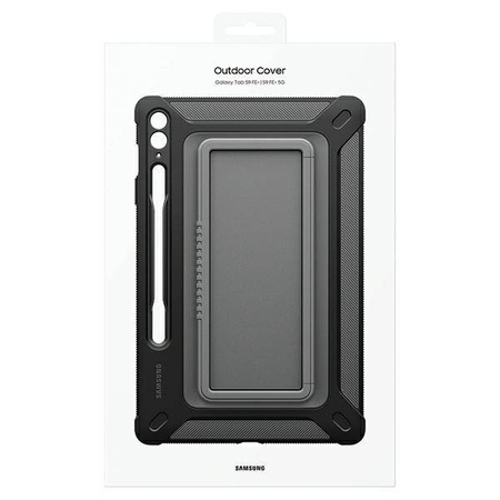 Pancerne etui Outdoor Cover Case do Samsung Galaxy Tab S9 FE+ EF-RX510CBEGWW - czarne