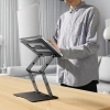 Podstawka pod laptopa, tablet Wozinsky WRS-CPY75DSB aluminiowa + Gratis! podstawka do smartfona - czarna