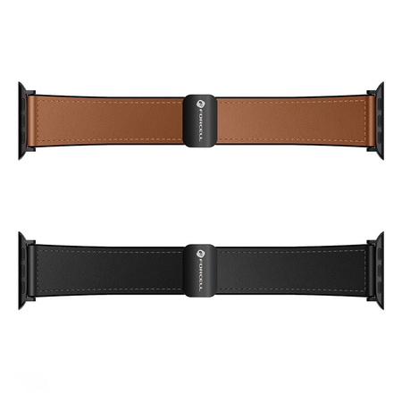 Pasek do Apple Watch Forcell F-Design FA21 skóra ekologiczna 38 / 40 / 41 mm czarny