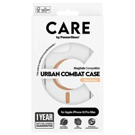 CARE by PanzerGlass Flagship Case iPhone 16 Pro Max 6.9" peach/peachy MagSafe 1376