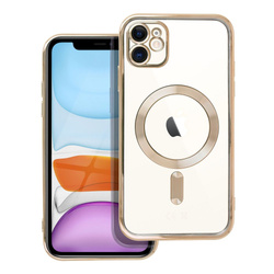 Futerał Electro Mag Cover kompatybilny z MagSafe do IPHONE 11 złoty