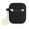 Guess GUA2LSC4EK AirPods 1/2 cover black / black Silicone Charm Collection