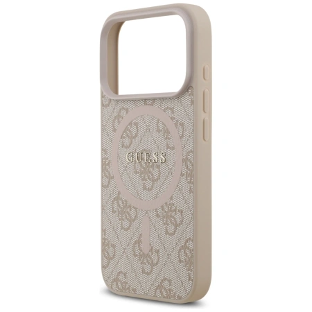 Guess 4G Ring Classic Logo MagSafe Case for iPhone 17 Pro - Pink