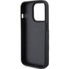 Karl Lagerfeld nakładka do iPhone 15 Pro 6,1&quot; KLHCP15LSAKKNSCK czarna hardcase Saffiano Cardslots and Stand Monogram Ikonik Patch