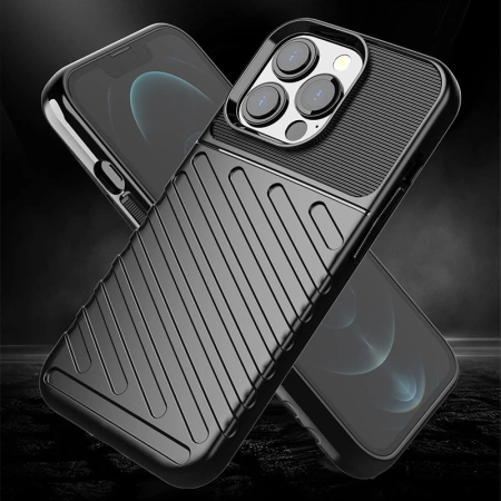 Thunder Case Flexibel Robuste Panzer Handyhülle TPU Schutzhülle für iPhone 13 Pro blau
