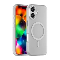 Etui Magnetic Abrasive na iPhone 17 kompatybilne z MagSafe - matowe białe