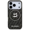 Karl Lagerfeld IML Choupette Head Logo MagSafe Case für iPhone 17 Pro - Schwarz