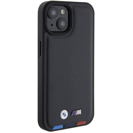 BMW BMHCP15S22PTDK iPhone 15 6.1&quot; black/black Leather Stamp Tricolor