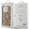 Oryginalne Etui GUESS Hardcase GUHMP15LHGCUSTGW do iPhone 15 Pro (Kompatybilny z Magsafe / IML GCUBE / brązowy)