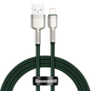 Baseus Cafule Series Metal Data Cable USB to IP 2.4A 1m Green