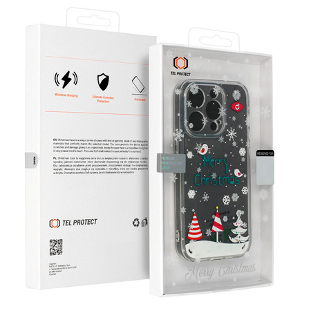 TEL PROTECT Christmas Case do Iphone 13 Pro Wzór 4 Clear