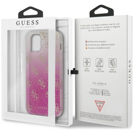 Guess GUHCP12SPCU4GGPI iPhone 12 mini 5,4" różowy/pink hardcase 4G Gradient / GUHCP12SPCU4GGPI