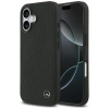 Mercedes Leather Large Laurel Leave MagSafe Case for iPhone 17 - Black
