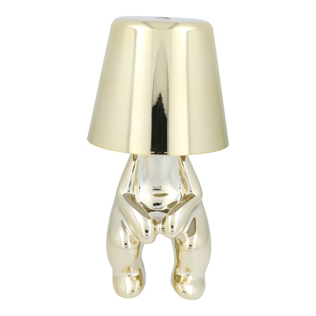 Lampka nocna GOLD MAN Art Deco siedzący (wzór 2) MLTL