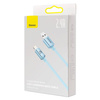Baseus Crystal Shine Series kabel USB - Lightning 2,4A 20W 1,2m niebieski (CAJY001103)