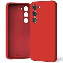 Mercury Silicone Case Samsung S23 FE 5G RED / CZERWONY
