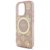Original Case IPHONE 16 PRO Guess Hardcase IML Peony On 4G Background MagSafe (GUHMP16LH4PYEEP) pink