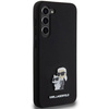 Oryginalne Etui KARL LAGERFELD hardcase Silicone Karl&Choupette Metal Pin KLHCS24MSMHKCNPK do Samsung Galaxy S24 Plus czarny