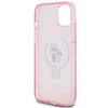 Guess nakładka do iPhone 15 Plus 6,7" KLHMP15MHMRSKCP różowa C MAGSAFE RINGSTAND KC