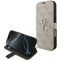 Etui Guess Book 4G Metal Logo na iPhone 17 Pro - różowe