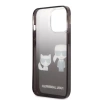 Original Case IPHONE 14 PLUS Karl Lagerfeld Hardcase Gradient Ikonik Karl & Choupette (KLHCP14MTGKCK) black