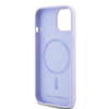 Original Handyhülle IPHONE 15 Karl Lagerfeld Hardcase Silicone KC Heads Ring MagSafe (KLHMP15SSCMKCRHU) violett