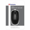 Verbatim Mysz optyczna USB-A 1000 dpi czarny/black 49019
