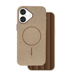 Nakładka Glitter Thin Mag do iPhone 16e brązowa