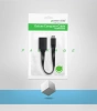 Ugreen kabel adapter przejściówka OTG USB (żeński) - micro USB (męski) 12 cm USB 2.0 480 Mbps czarny (US133 10396)