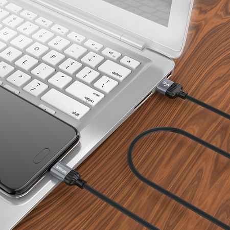 Borofone Kabel BX28 Dignity - USB na Micro USB - 2,4A 1 metr szary