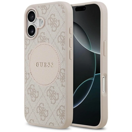 Guess 4G Circle Classic Logo MagSafe Case für iPhone 17 - Pink