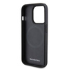 Oryginalne Etui APPLE IPHONE 15 PRO Mercedes Hardcase Leather&Alu MagSafe (MEHMP15L23ACMS) srebrne