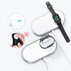 Choetech ładowarka bezprzewodowa Qi 2w1 do smartfonów / Apple Watch ze stojakiem (MFI) USB Typ C biały (T317)