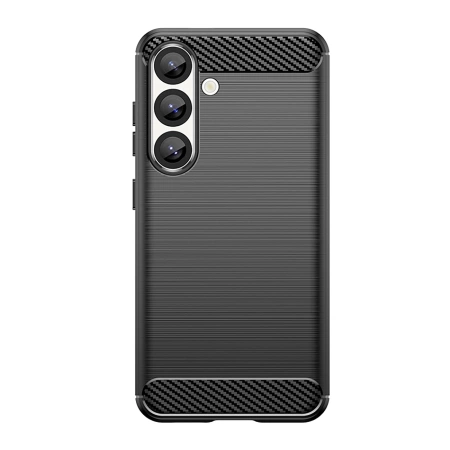 Etui silikonowe Carbon Case na iPhone 16e - czarne