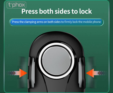 Uchwyt samochodowy T-PHOX TH-07 Z UCHWYTEM NA KUBEK CUP HOLDER BLACK