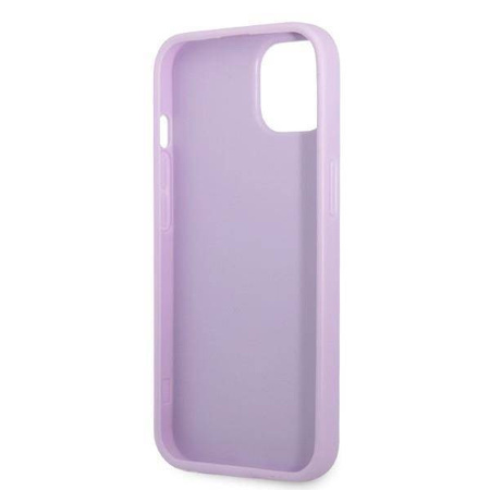 Original Case IPHONE 13 MINI Guess Hardcase Saffiano 4G Small Metal Logo purple