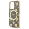 Original Case IPHONE 16 PRO Guess Hardcase IML Peony On 4G Background MagSafe (GUHMP16LH4PYEEW) brown