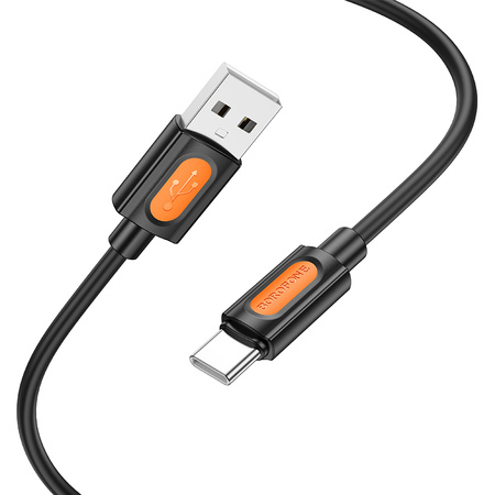 Borofone Kabel BX114 Structure - USB na Typ C - 3A 1 metr czarny